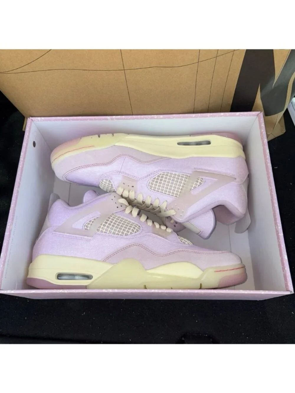 NEW Nike Air Jordan 4 Retro Iced Carmine Pink IB6716-600 Men 8.5, Women 10